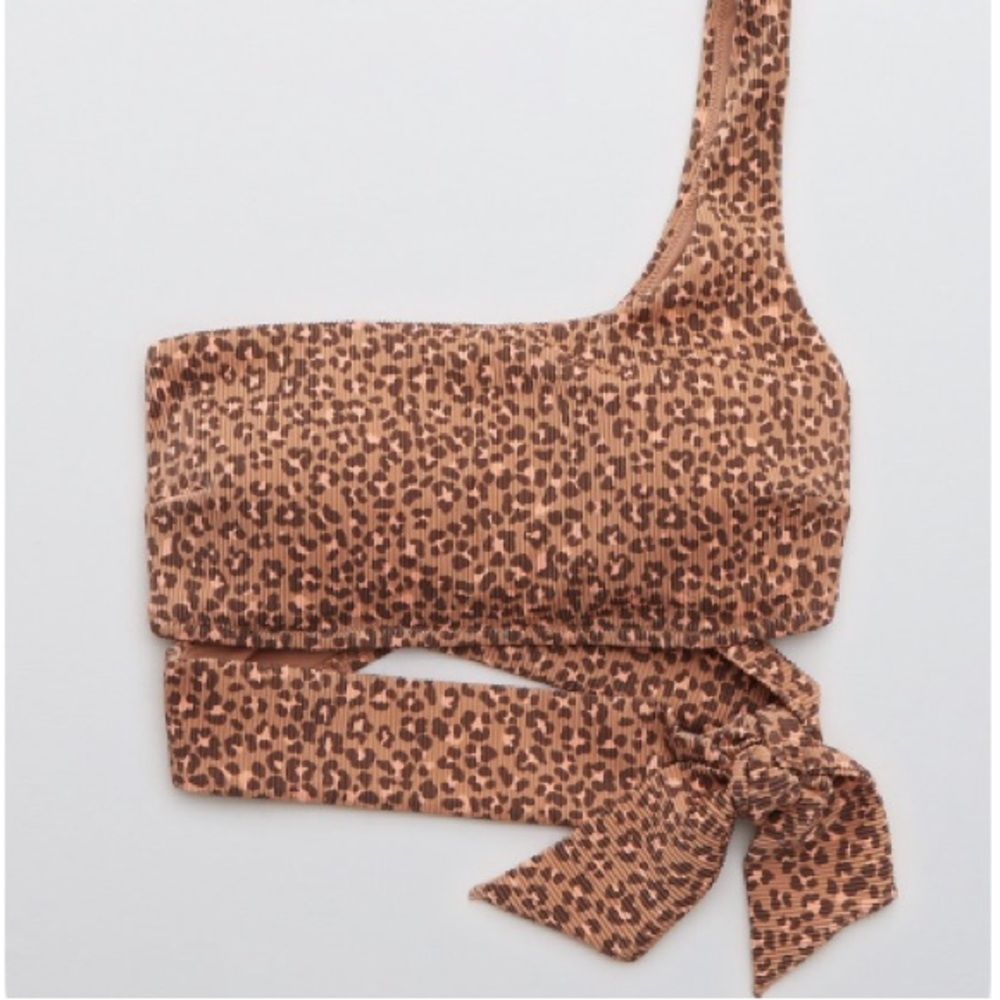 Aerie Ribbed Leopard Bikini Set